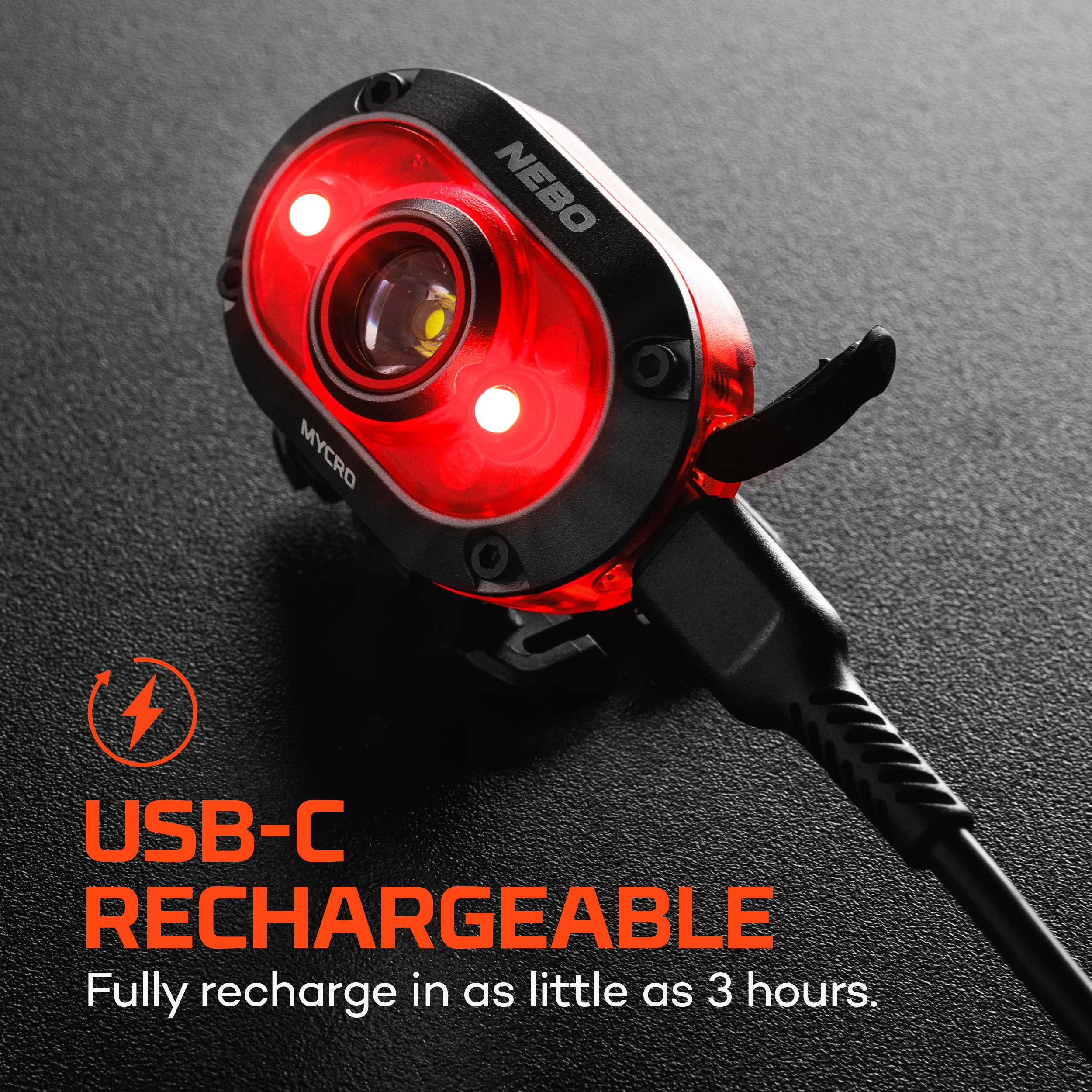 Mycro 450 Headlamp Red | Rechargeable - Image 5