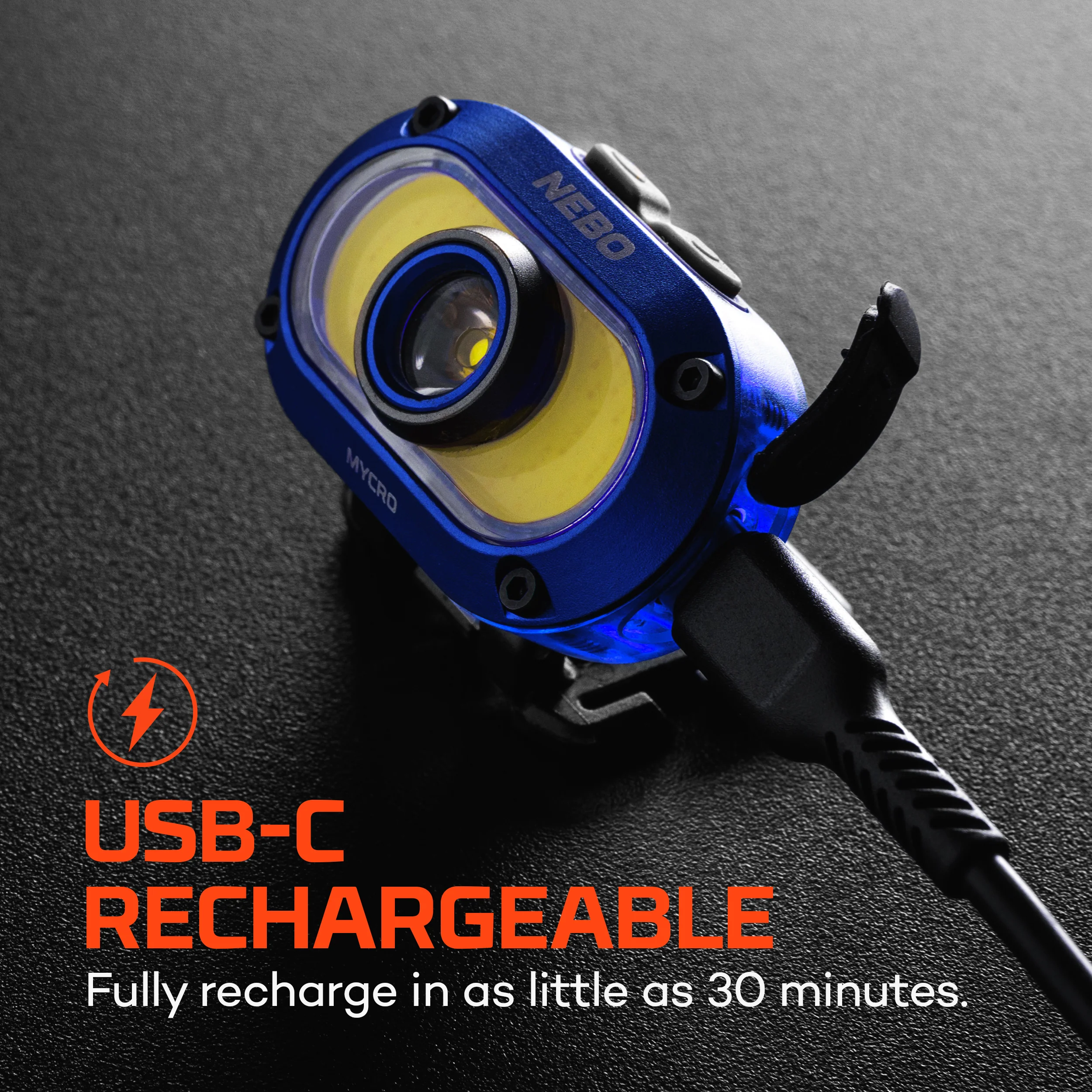 Mycro 550 Headlamp Blue | Rechargeable - Image 3