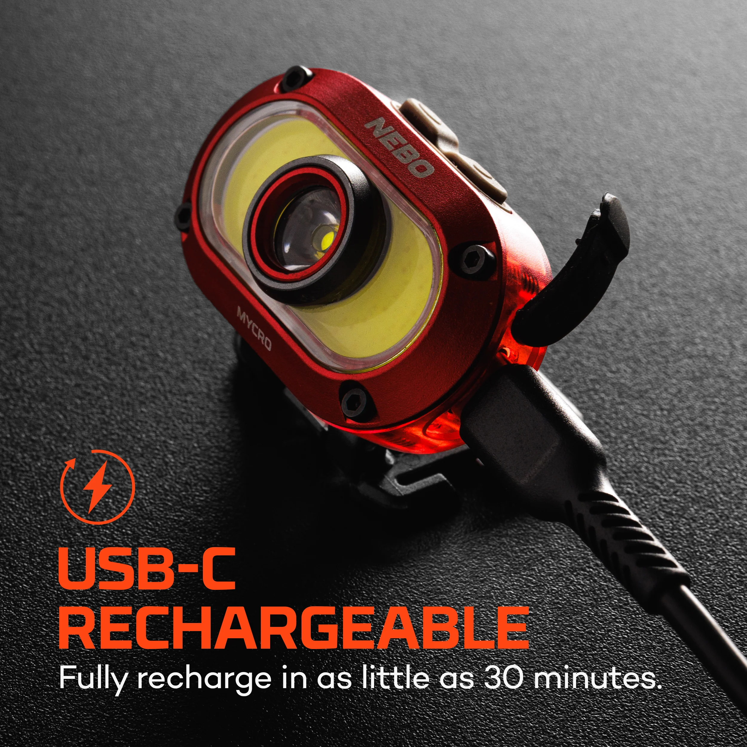 Mycro 550 Headlamp Red | Rechargeable - Image 4